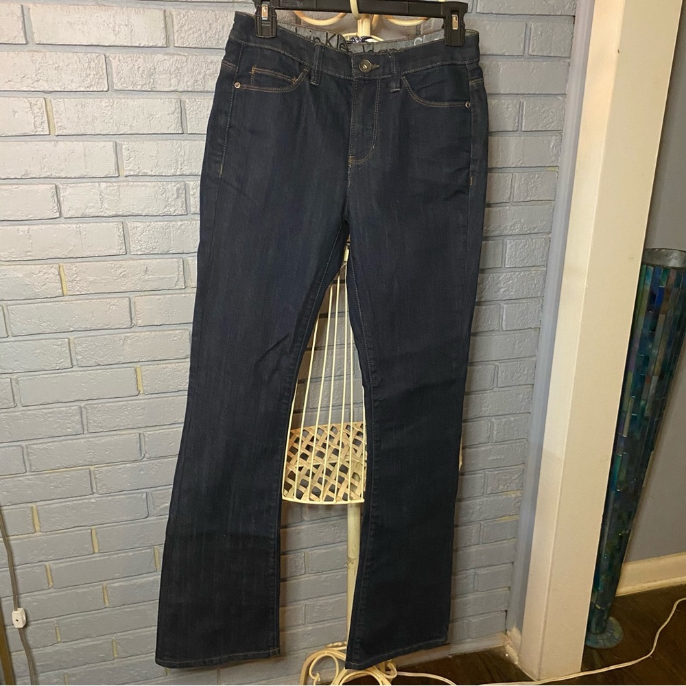 Calvin Klein Shape Boot Cut Women's Jeans Dark Wash Size 4 Tall